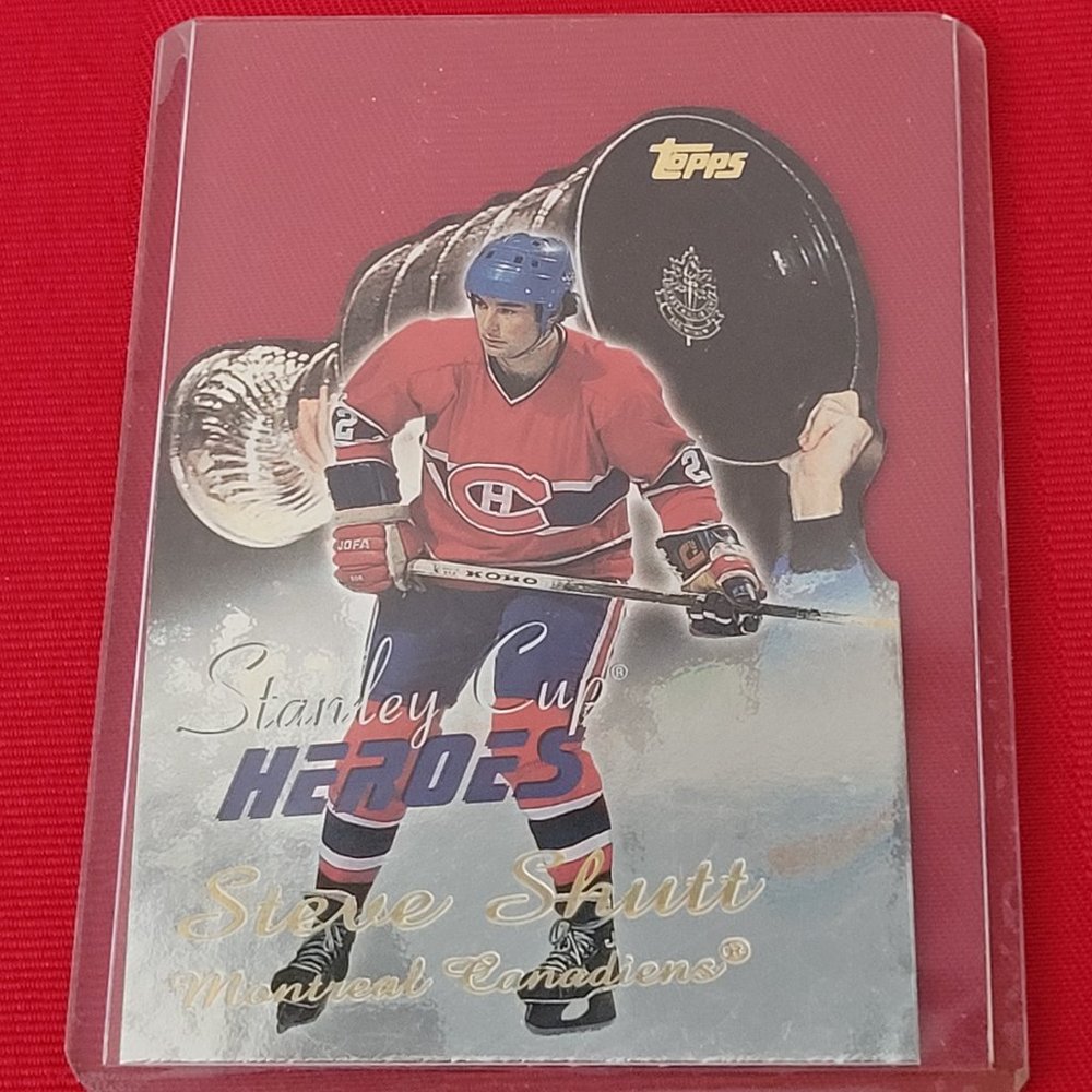 2002 TOPPS, STEVE SHUTT STANLEY CUP HEROES HOCKEY CARD!!!